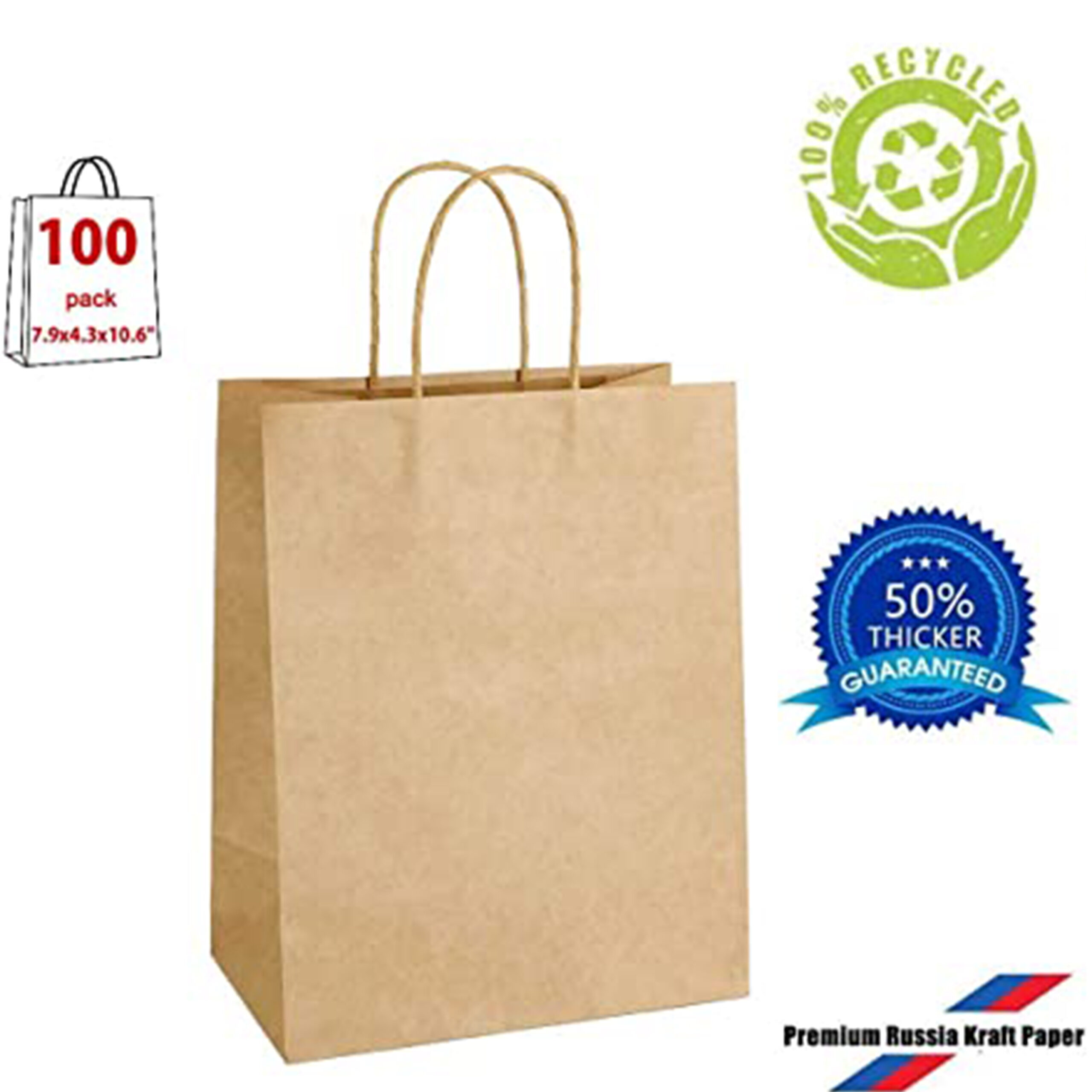 geweld Vaardig Melodrama Kraft Paper Bags 11×5.9×11″ (Large) – Cpaperbags